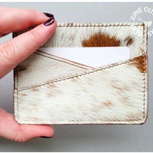 Hair On Leather Credit Card Holder